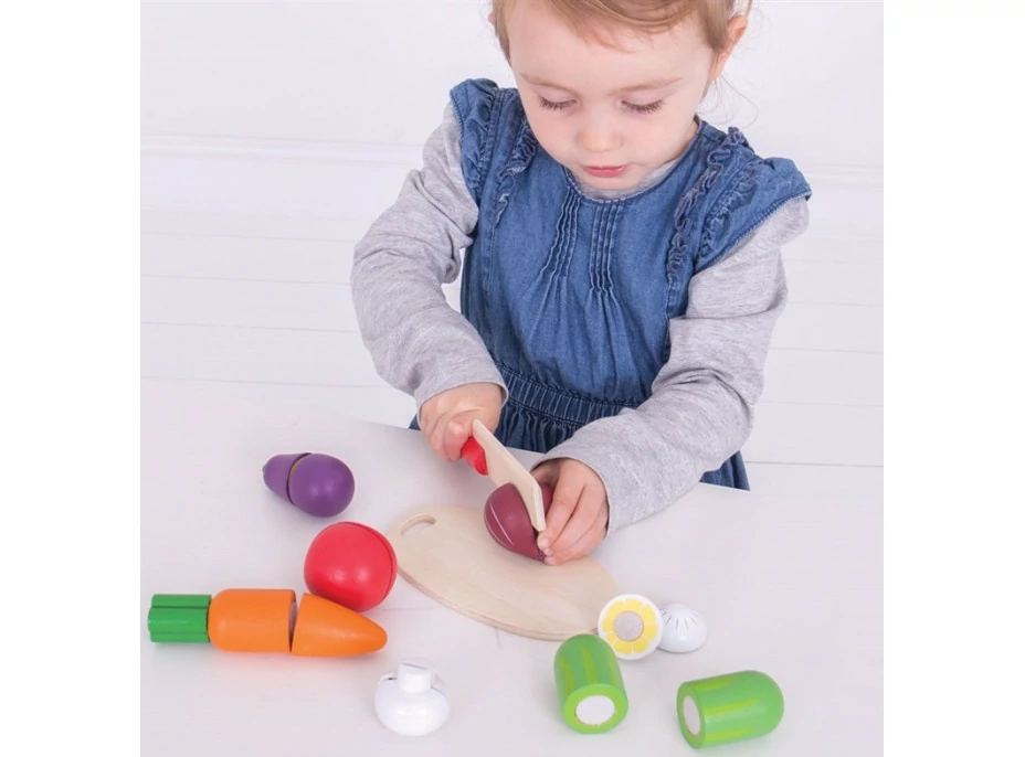 Bigjigs Toys Krájecí zelenina v krabičce