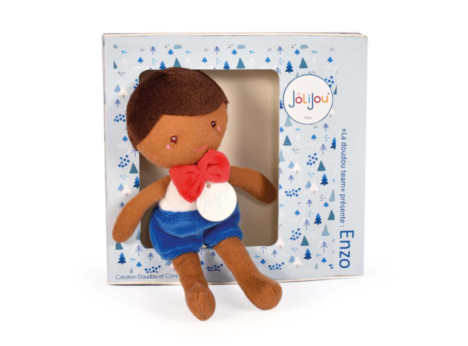 Doudou Jolijou Panenka Enzo 16 cm modrá