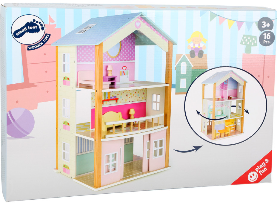 small foot Domeček pro panenku otočný palác