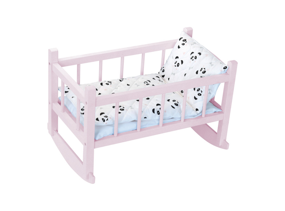 Petitcollin Postýlka růžová (pro panenku do 40 cm)