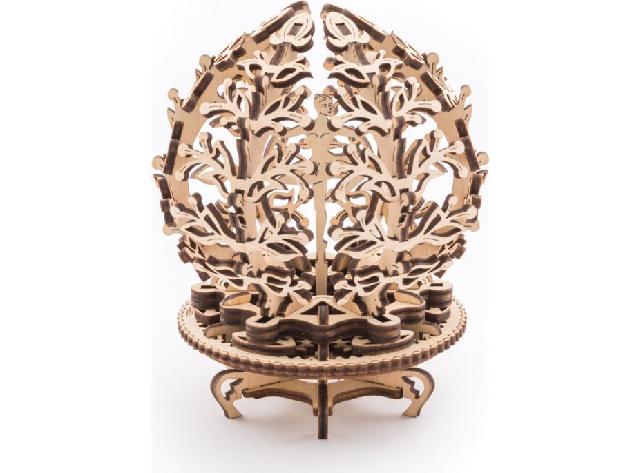Ugears 3D dřevěné mechanické puzzle Květina