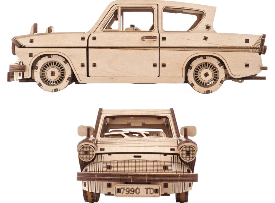 Ugears 3D dřevěné mechanické puzzle Harry Potter Létající Ford Anglia