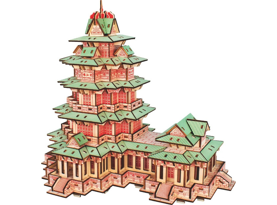 Woodcraft Dřevěné 3D puzzle YueJiang Tower