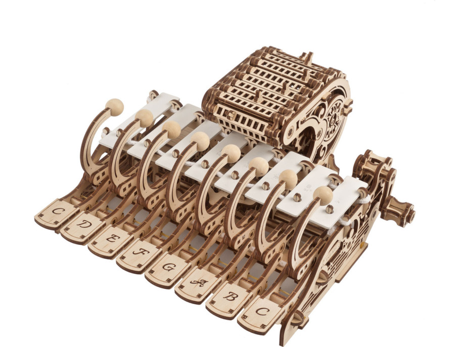 Ugears 3D dřevěné mechanické puzzle Programovatelná celesta