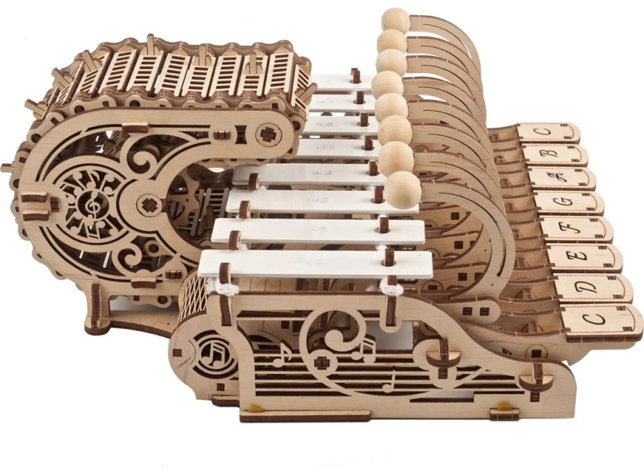 Ugears 3D dřevěné mechanické puzzle Programovatelná celesta