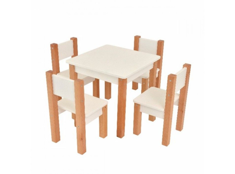 Dětský stolek Zinnia - bílý