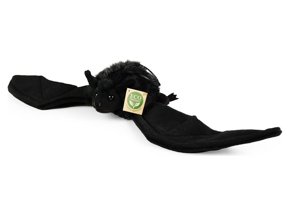 Rappa Plyšový netopýr černý 16 cm ECO-FRIENDLY