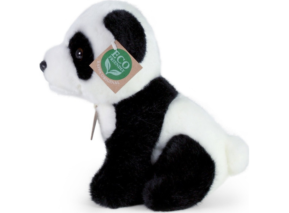 Rappa Plyšová panda sedící 18 cm ECO-FRIENDLY