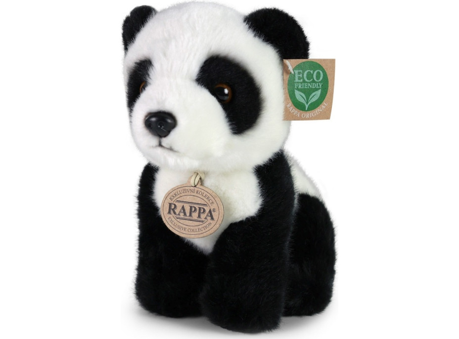 Rappa Plyšová panda sedící 18 cm ECO-FRIENDLY