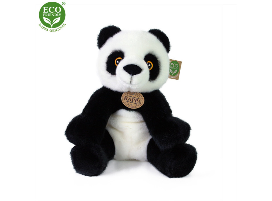 Rappa Plyšová panda sedící 27 cm ECO-FRIENDLY