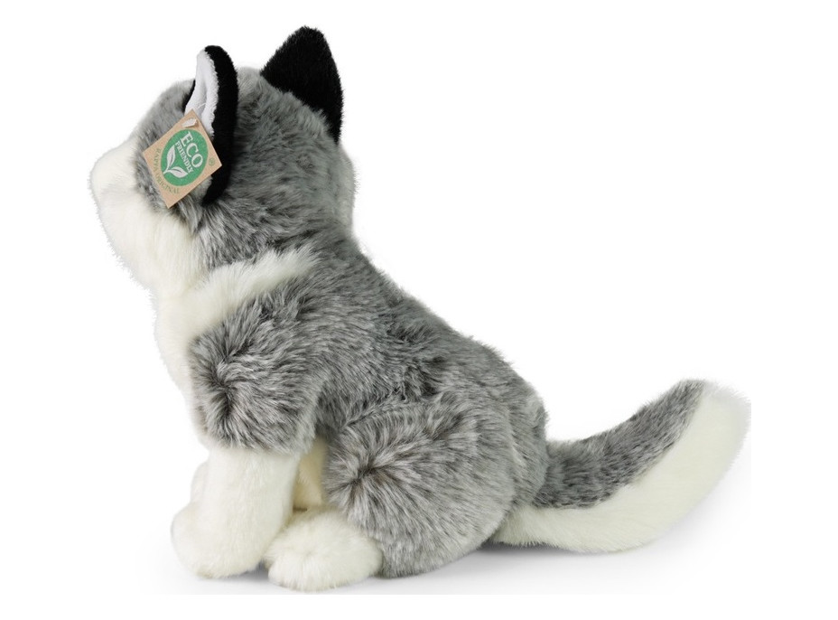 Rappa Plyšový pes Husky sedící 30 cm ECO-FRIENDLY