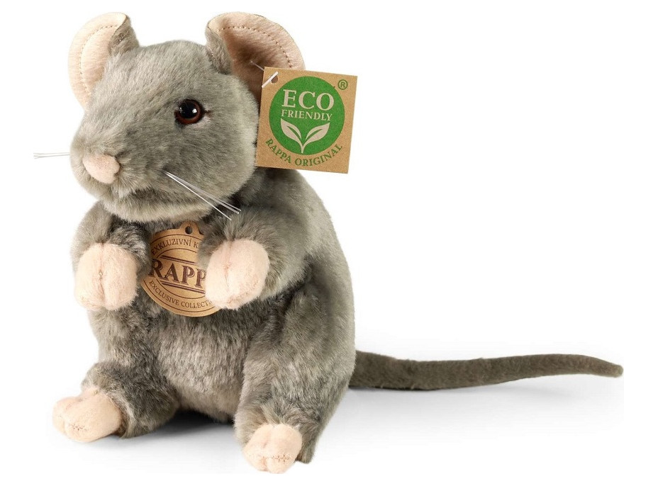 Rappa Plyšová myš sedící 16 cm ECO-FRIENDLY