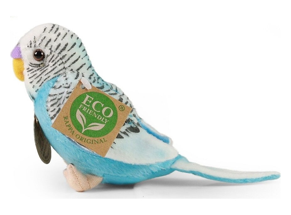 Rappa Plyšová andulka se zvukem 11 cm 2 druhy ECO-FRIENDLY