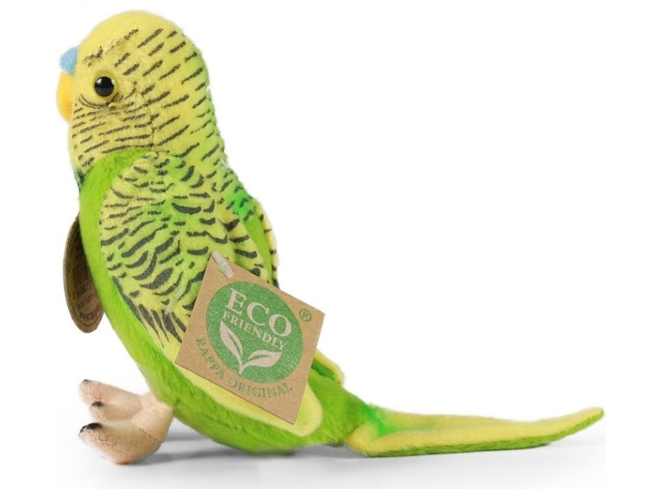 Rappa Plyšová andulka se zvukem 11 cm 2 druhy ECO-FRIENDLY