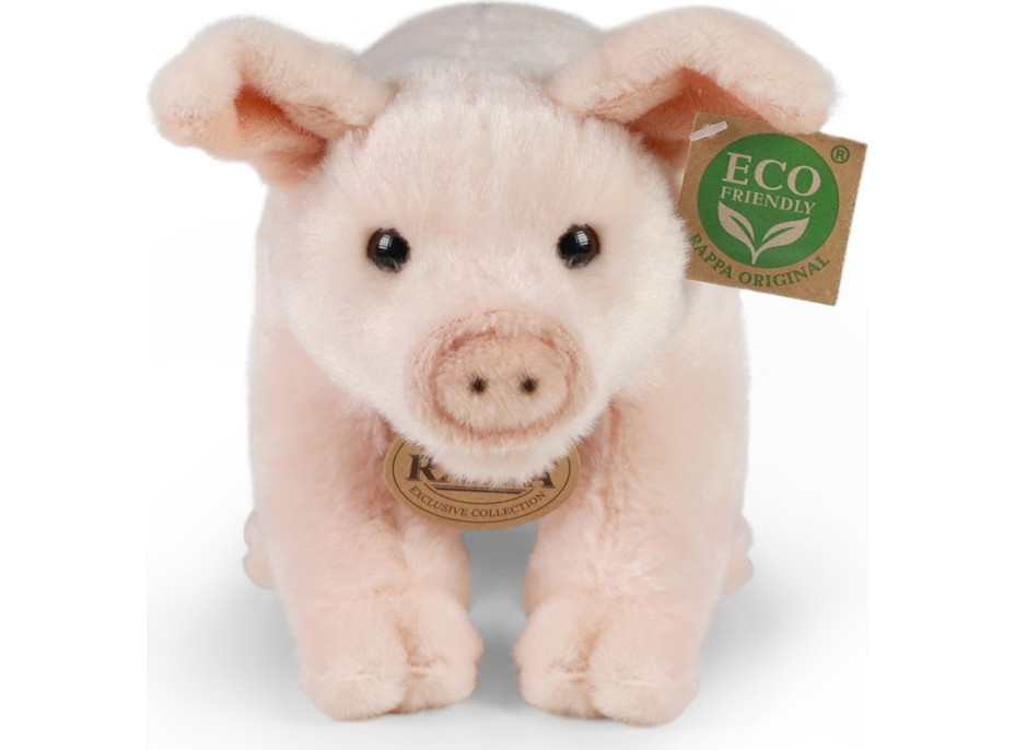 Rappa Plyšové prase domácí stojící 20 cm ECO-FRIENDLY