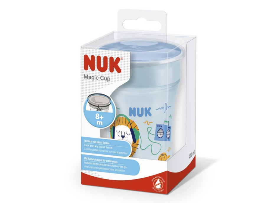 NUK hrnek Magic Cup s víčkem 230ml