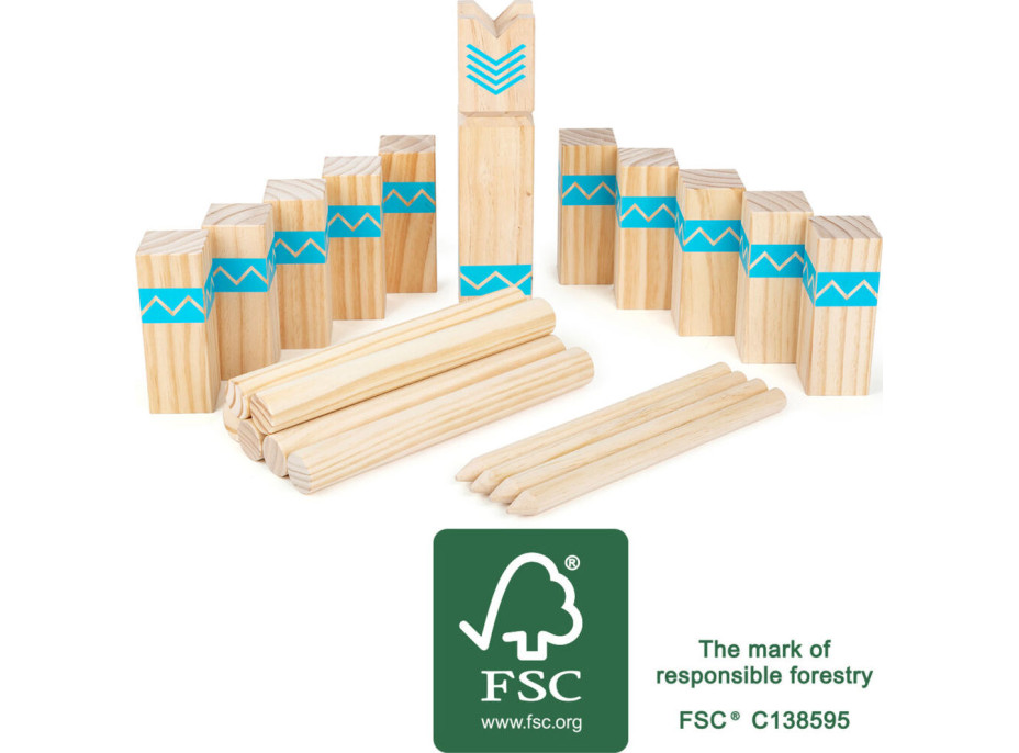 small foot Vikingské kostky Kubb