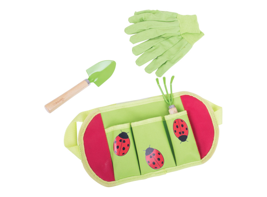 Bigjigs Toys Zahradní nářadí Beruška