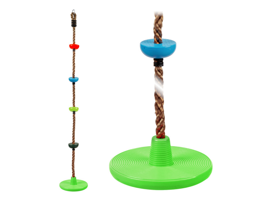 2Kids Toys Dětské šplhací lano s disky barevné
