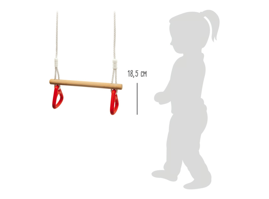 small foot Houpačka s gymnastickými držadly