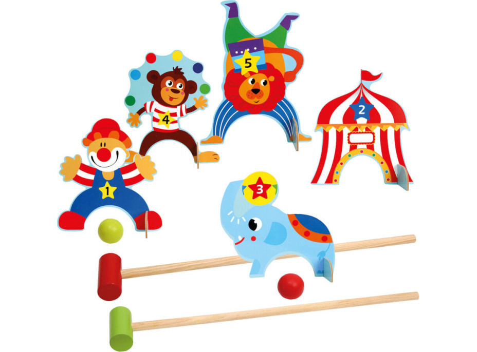 Bino Dětská sada na kroket Cirkus