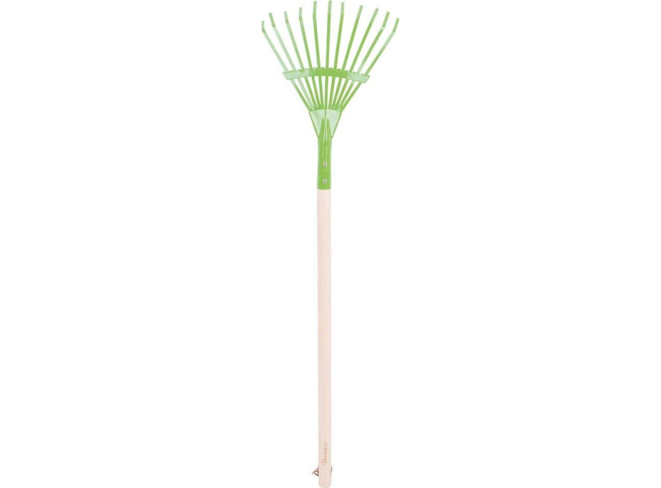 Bigjigs Toys Zahradní hrábě na listí zelené