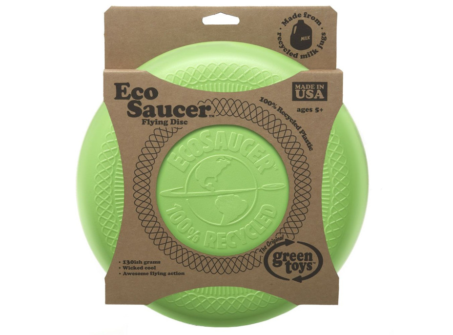 Green Toys Létající talíř EcoSaucer zelený