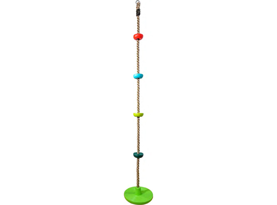 2Kids Toys Dětské šplhací lano s disky barevné