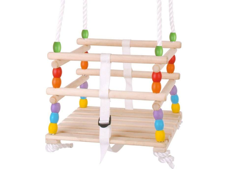 Bigjigs Toys Dřevěná korálková houpačka