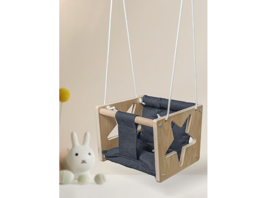 2Kids Toys Dřevěná houpačka Hvězda