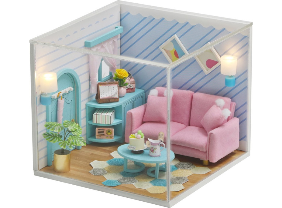 2Kids Toys miniatura domečku Slunný obývací pokoj
