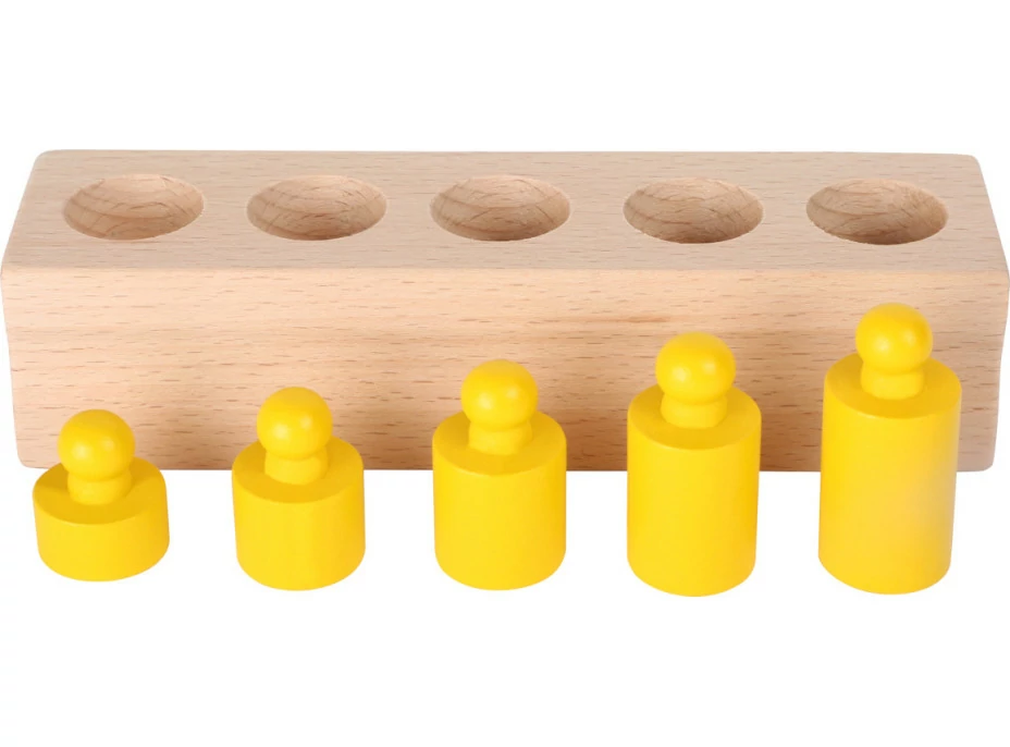 small foot Dřevěná vkládací závažíčka barevná