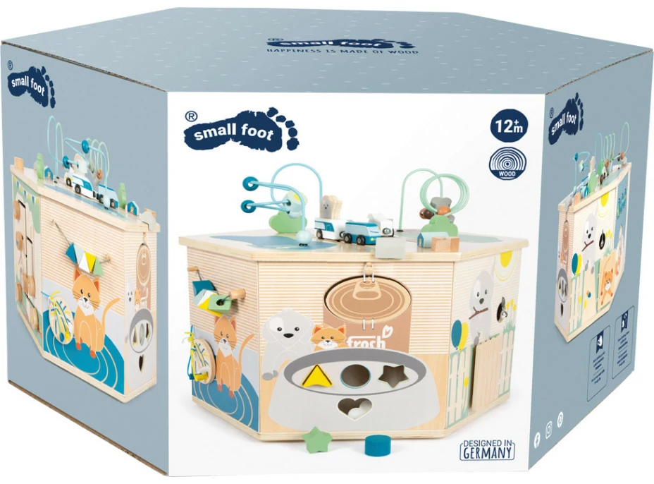small foot Motorická interaktivní kostka Pets XXL