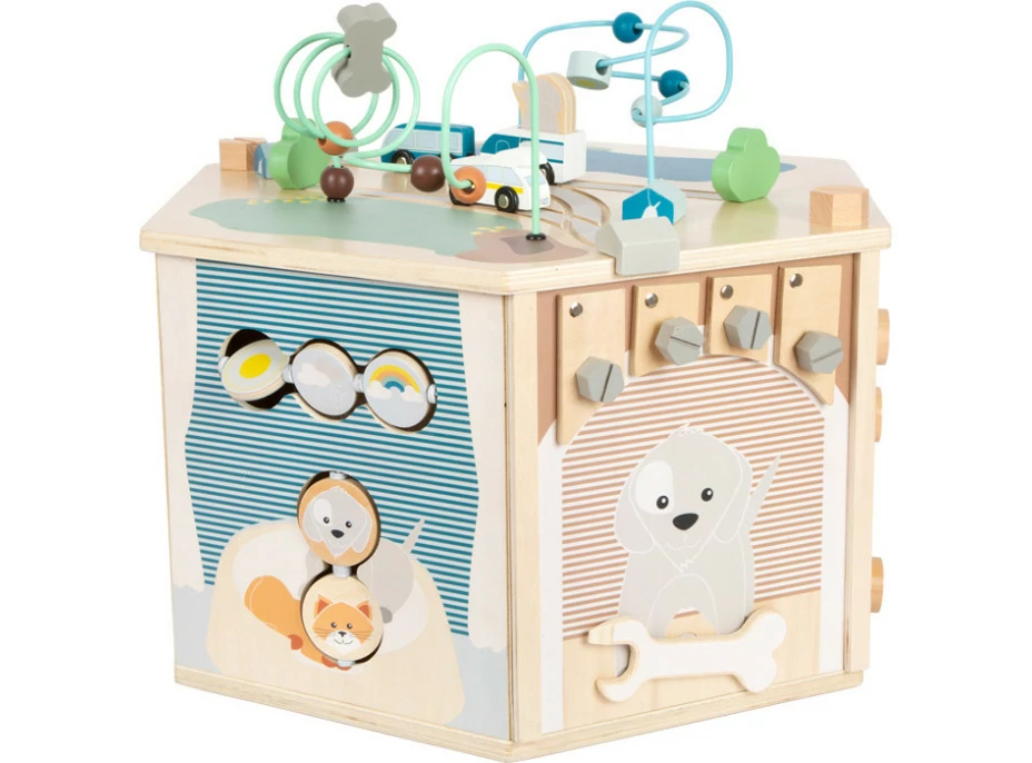 small foot Motorická interaktivní kostka Pets XXL
