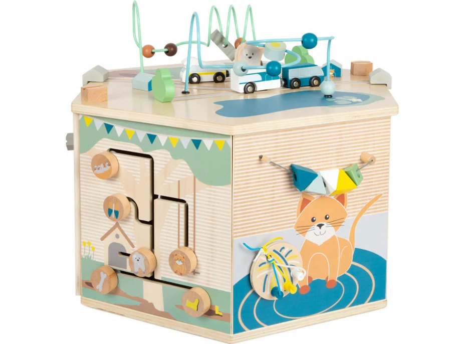 small foot Motorická interaktivní kostka Pets XXL