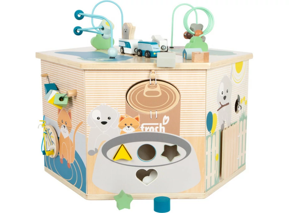 small foot Motorická interaktivní kostka Pets XXL
