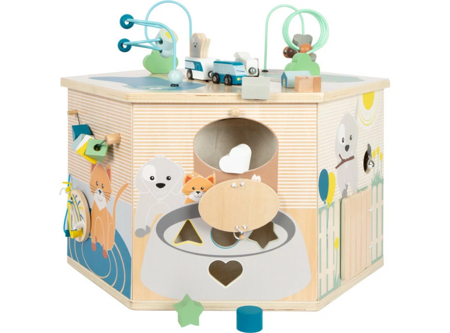 small foot Motorická interaktivní kostka Pets XXL