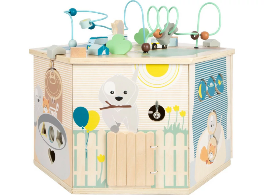 small foot Motorická interaktivní kostka Pets XXL