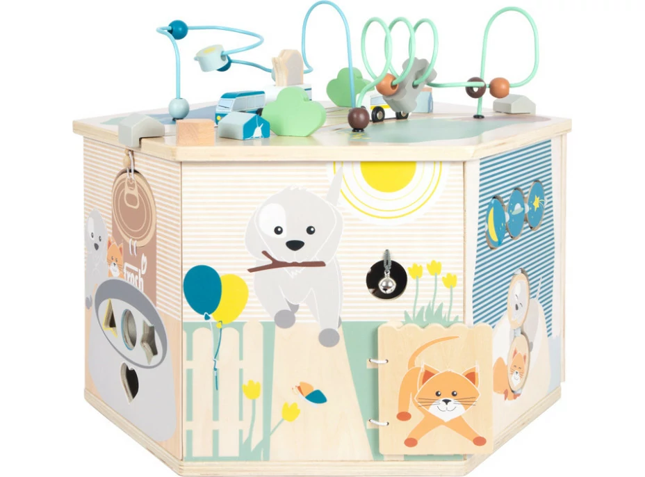 small foot Motorická interaktivní kostka Pets XXL