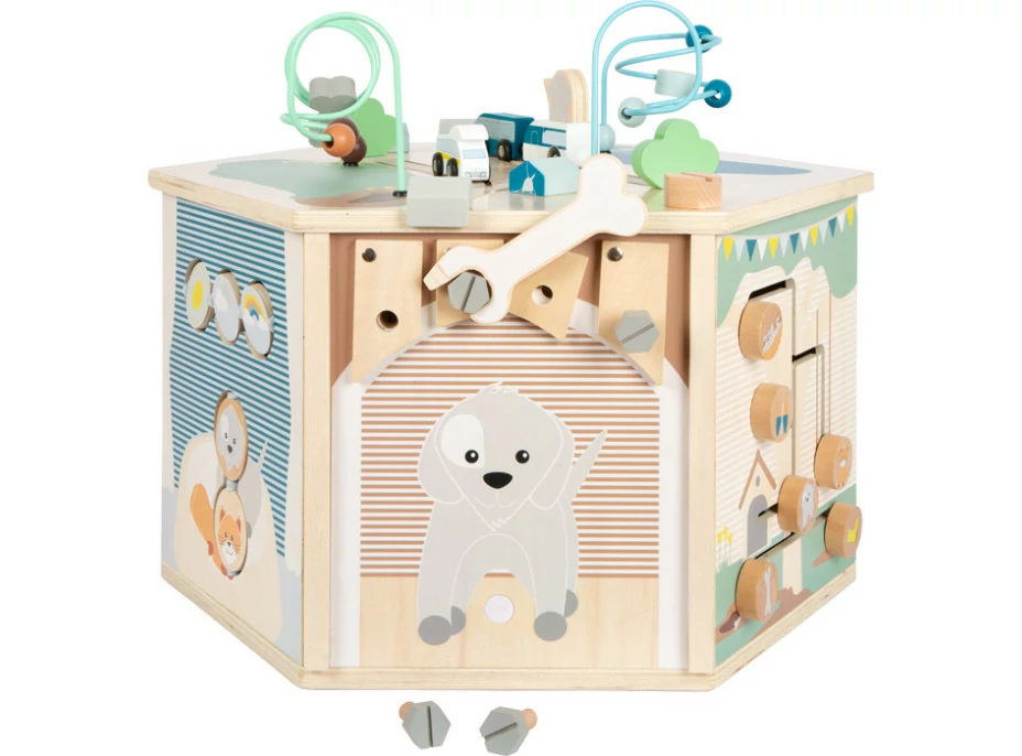 small foot Motorická interaktivní kostka Pets XXL