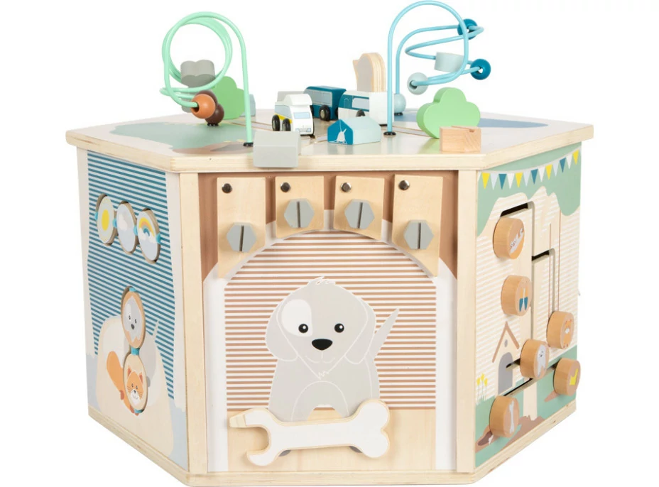 small foot Motorická interaktivní kostka Pets XXL