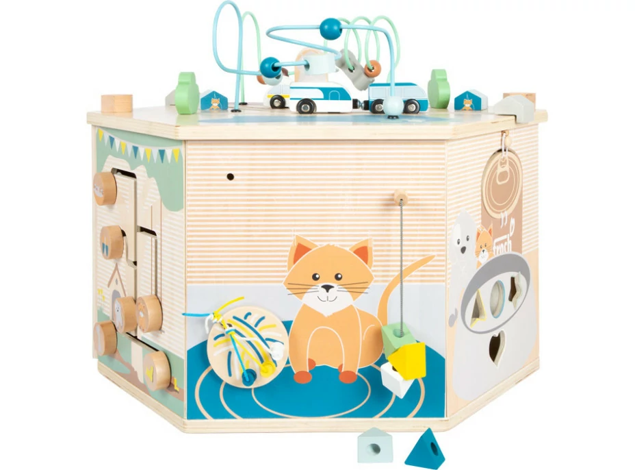 small foot Motorická interaktivní kostka Pets XXL