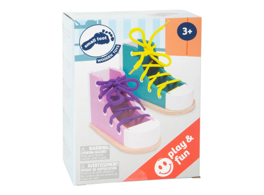 small foot Set hry Zavaž si tkaničku Bota 2 ks