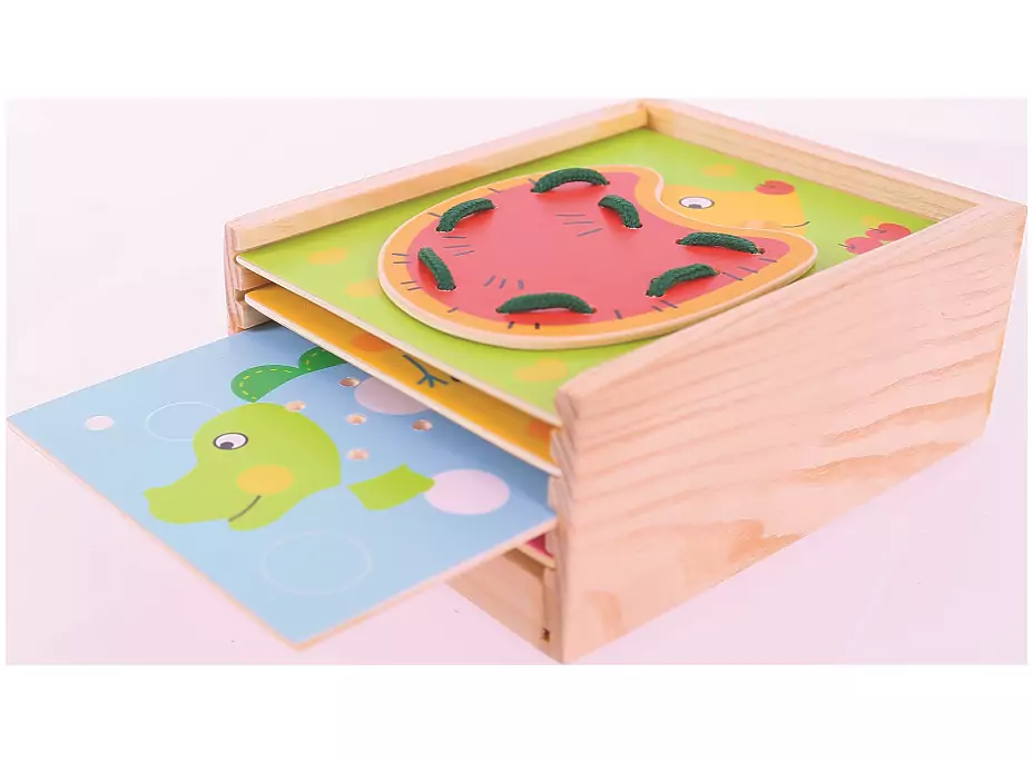 Bigjigs Toys Provlékání zvířátek