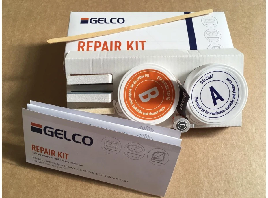 Gelco REPAIR SET opravná sada pro litý mramor REPAIR SET
