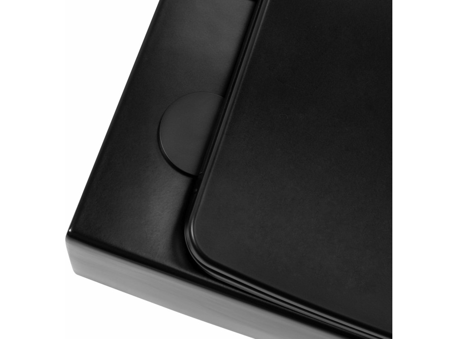 Závěsné WC Rea Julio RIMLESS + Duroplast sedátko flat - černé matné