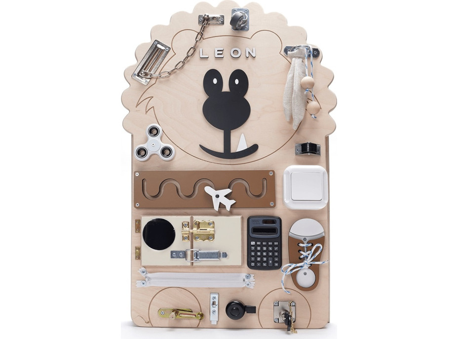 Manibox Activity board Senzorická deska lev Leon