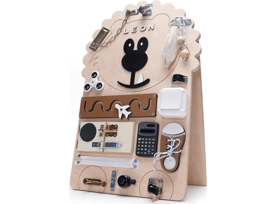 Manibox Activity board Senzorická deska lev Leon