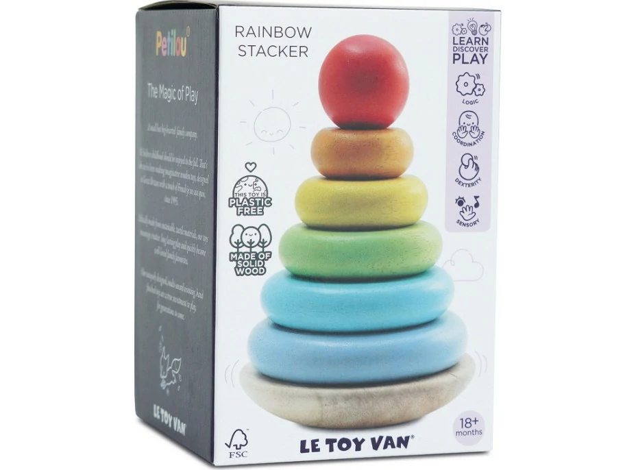Le Toy Van Skládací věž duha