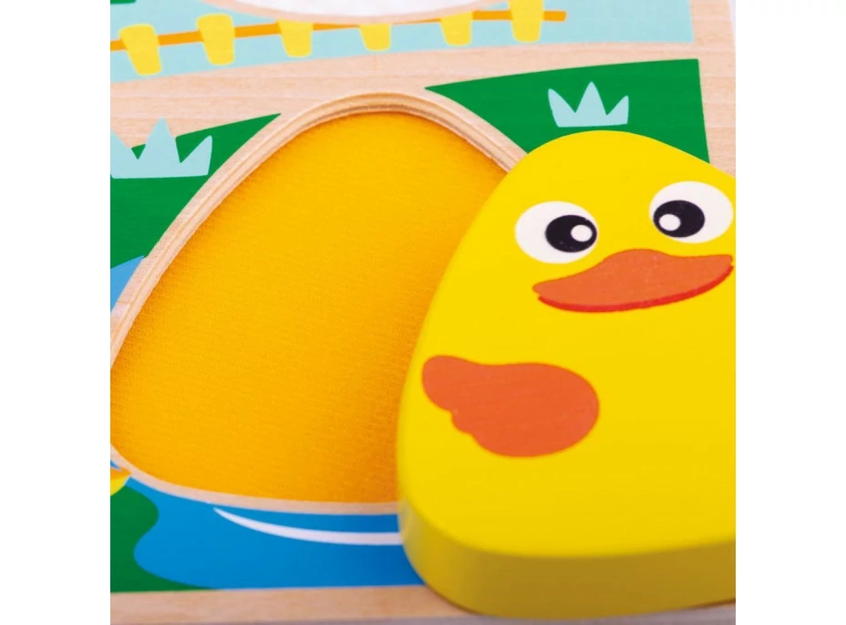 Tidlo Senzorické puzzle farma